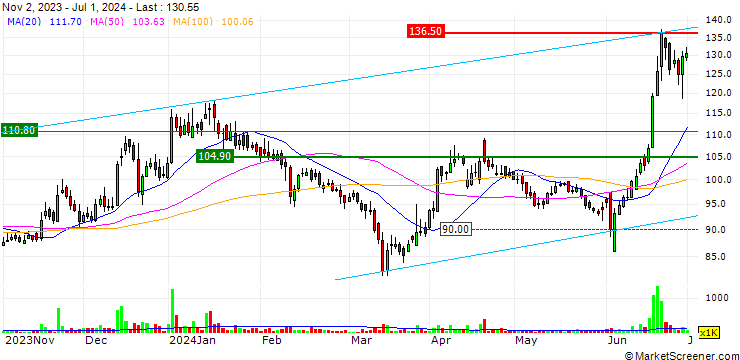 Chart Bhansali Engineering Polymers Limited